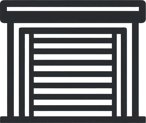 Factory Roller Doors Installations Icon charcoal